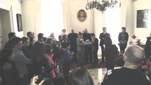 Scambio d'auguri pasquali col Vescovo