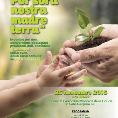 “Per sora nostra madre terra”, incontro/approfondimento sull’enciclica Laudato Si’